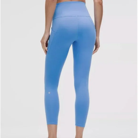 Lululemon Wunder Train High-Rise Tight with Pockets 25" Pool Party - Picture 2 of 10